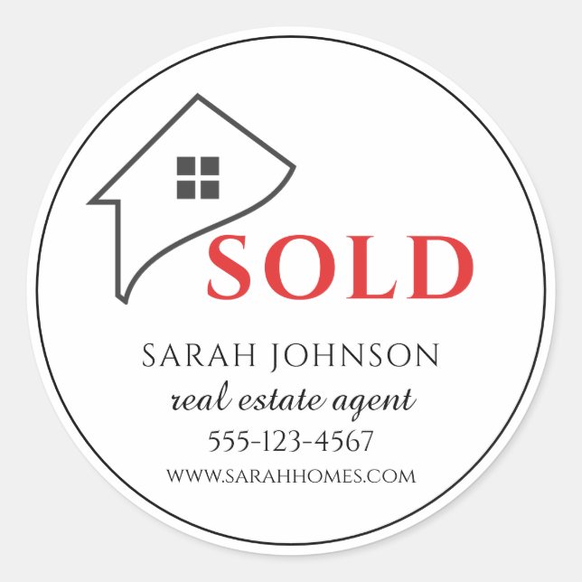 Adesivo Imóveis Vendidos (Frente)