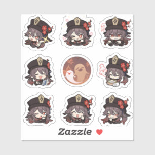Adesivo Impacto de Genshin: Hu Tao Stickers