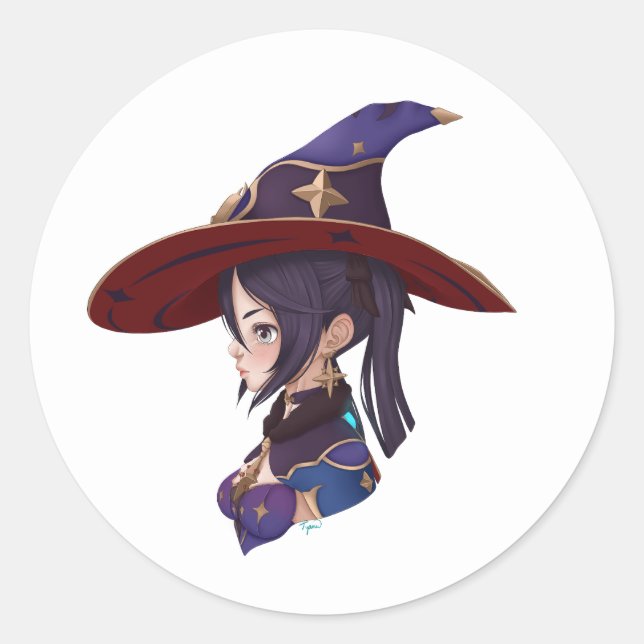 Adesivo Impacto de Genshin: Mona Sticker (fanart) (Frente)