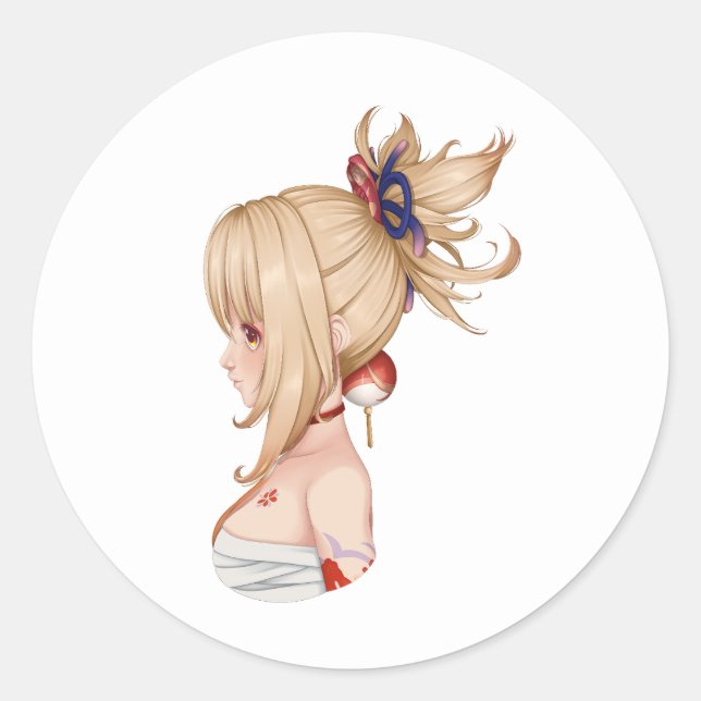 Adesivo Impacto de Genshin: Yoimiya Sticker (fanart) (Frente)