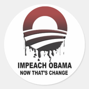 Adesivo Impeach Obama - agora isso é mudança