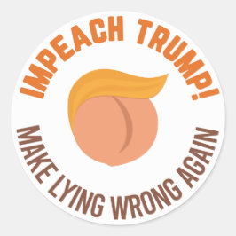 Adesivo Impeach Trump - Torne a Mentira Errada Novamente
