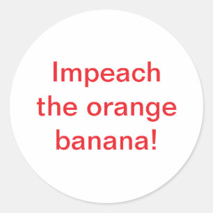 Adesivo Impeachment da Banana Laranja Hankamer Artjunkhaus