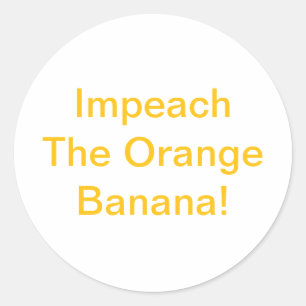 Adesivo Impeachment Laranja Banana Hankamer Artjunkhaus Hi