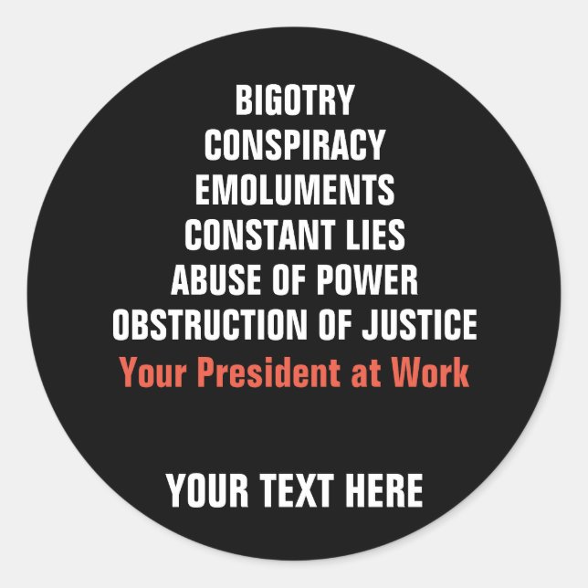 Adesivo Impedimento de Obstrução Emolumentos de Colusão Bi (Frente)