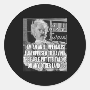 Adesivo Imperialismo Mark Twain Citação Anti-Guerra