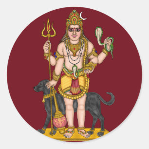 Adesivo impermeável brilhante do Senhor Bhairava