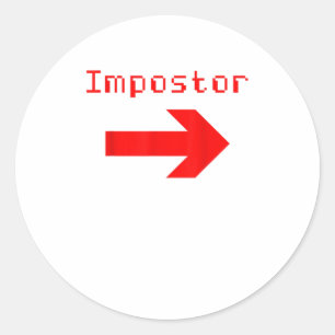 Adesivo Impostor - Roupa de jogos engraçados