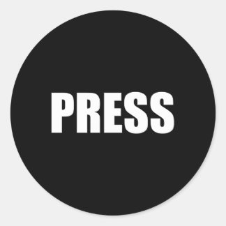 Adesivo Imprensa Para Jornalistas Repórteres Notícias