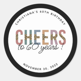 Adesivo Impressão alfabética personalizada moderna 60ª Fes