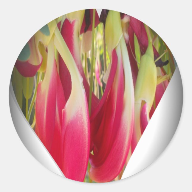 Adesivo Impressão Artística de Coração Floral (Frente)