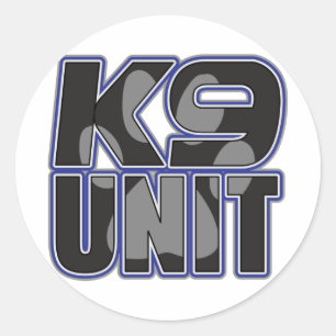 Adesivo Impressão da pata da unidade da polícia K9