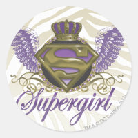 Impressão da zebra de Supergirl