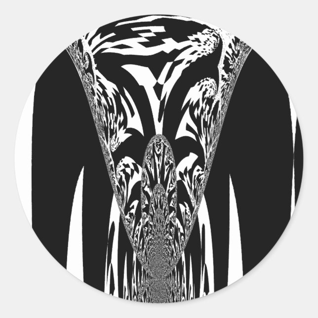 Adesivo Impressão de Abstrato de arte africana (Frente)