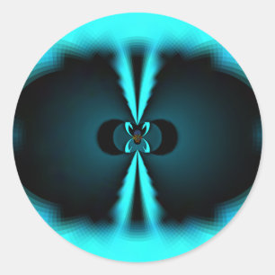 Adesivo Impressão de Abstrato de ciano e preto