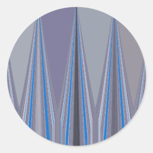 Adesivo Impressão de Arte Chevron Azul, Roxo e Cinza
