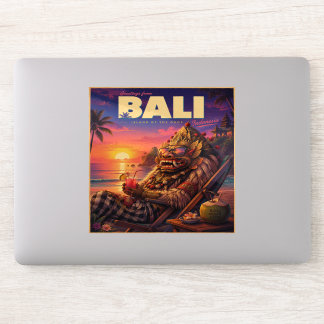 Adesivo Impressão de Arte de Viagem do Paraíso Retro Bali