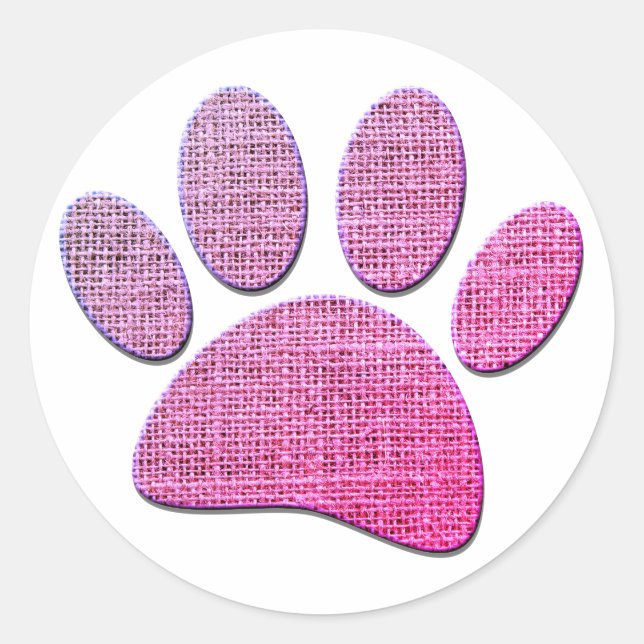 Adesivo Impressão De Cãibras De Cães A Rosa (Frente)