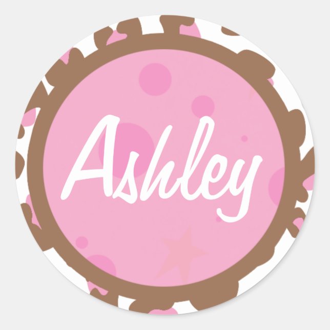 Adesivo Impressão de Chita Rosa (Frente)