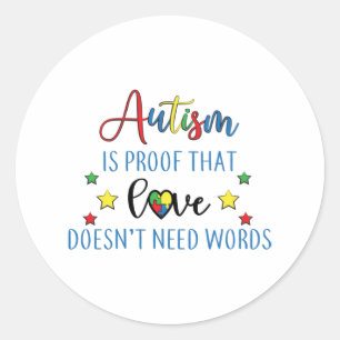 Adesivo Impressão de Consciência do Autismo
