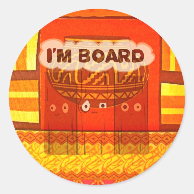 Adesivo Impressão de cores tradicionais africanas ouros (Frente)