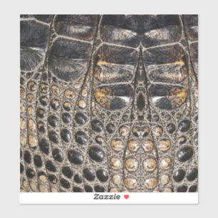 Adesivo Impressão de Couro de Alligador Marrom Americano