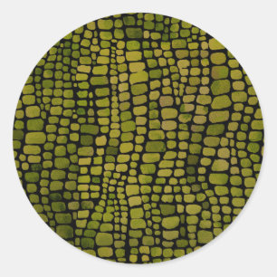 Adesivo Impressão de Crocodilo de Aquarela