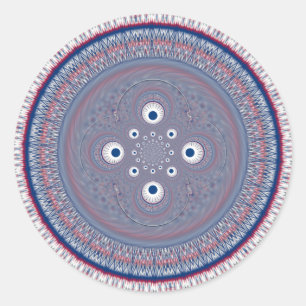 Adesivo Impressão de Design de arte radial