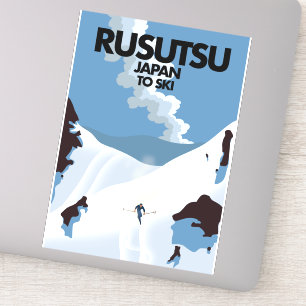 Adesivo Impressão de esqui no Japão Rusutsu