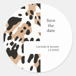 Adesivo impressão de fazenda de Casamento de Salve a data