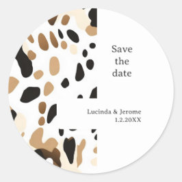 Adesivo impressão de fazenda de Casamento de Salve a data