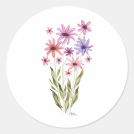 Adesivo Impressão de Foto de Buquê de Flores Caprichoso