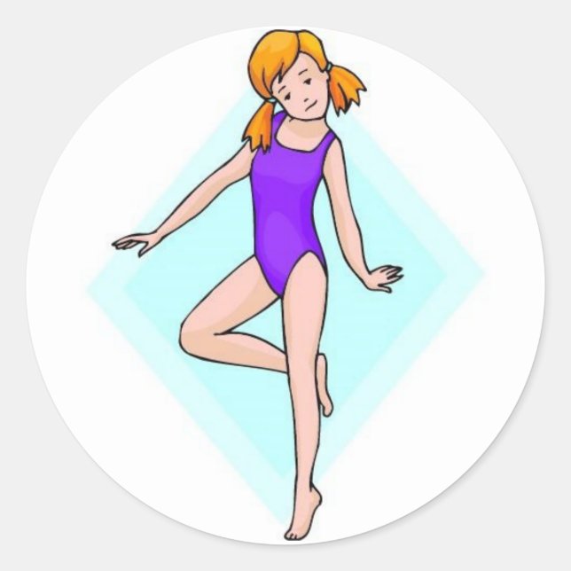 Adesivo Impressão de ginastas (Frente)