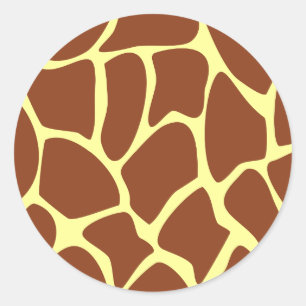 Adesivo Impressão de Girafa Brown.