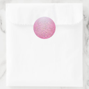Adesivo Impressão de Guepardo Rosa Brilhante