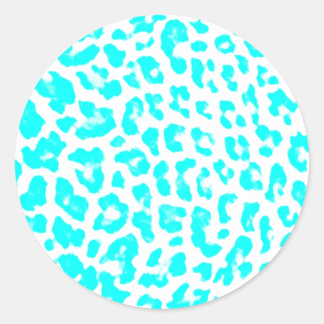 Adesivo Impressão de Leopardo Azul Lite (Frente)