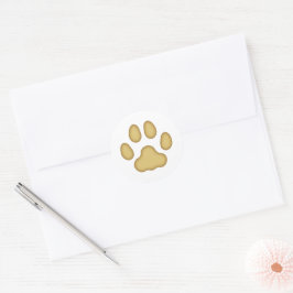 Adesivo Impressão De Pata De Gato, Prevista (Tan)