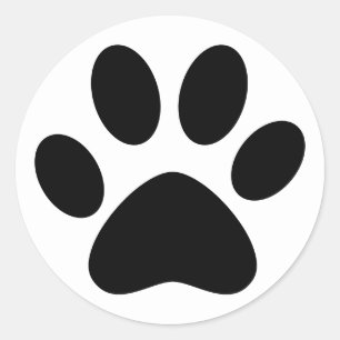 Adesivo Impressão de Pata Fofa de Animal de Estimação Gato