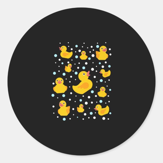 Adesivo Impressão de Pato de Borracha (Frente)