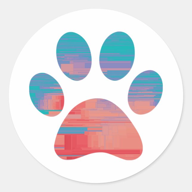 Adesivo Impressão de Paw (Frente)