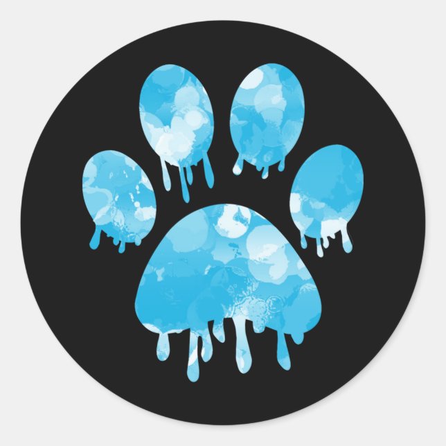 Adesivo Impressão de Paw (Frente)