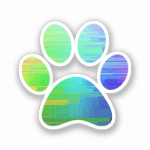 Adesivo Impressão de Paw