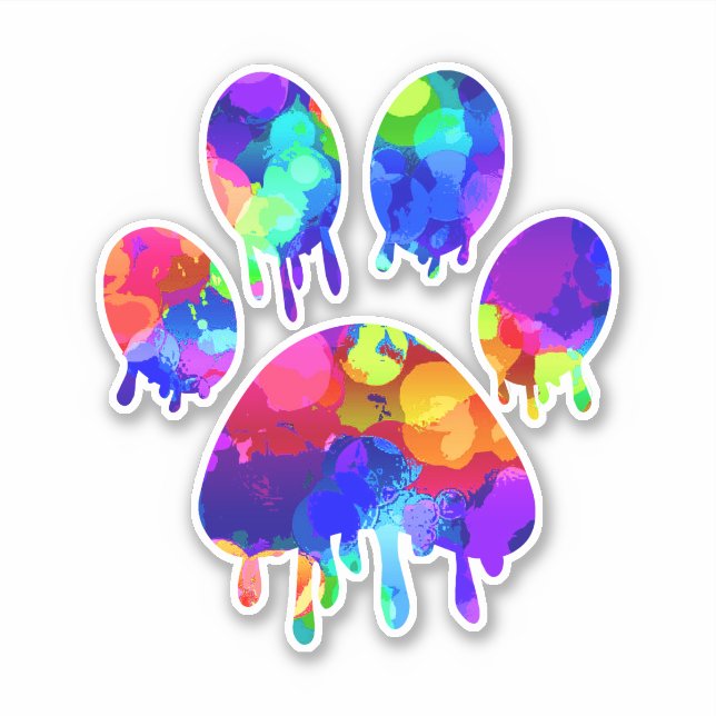 Adesivo Impressão de Paw (Frente)