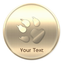 Impressão de Pet Cachorro Dourado Personalizável A