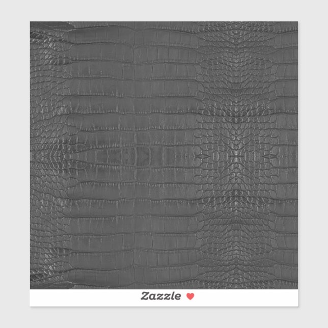 Adesivo Impressão de Textura do Alligador Preto (Folha)