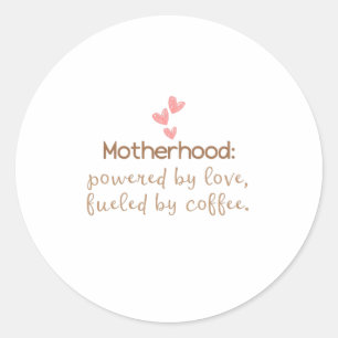 Adesivo Impressão de Tipografia da Vida do Amor e Café Mãe