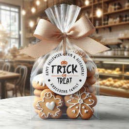 Adesivo Impressão de "Truque ou Tratar" de Halloween, Na m