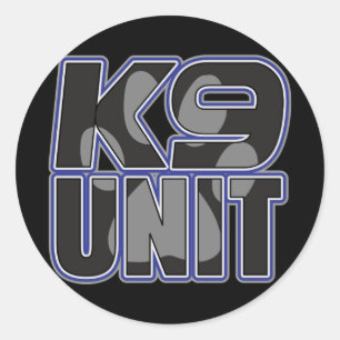 Adesivo Impressão de Via de Unidade K9 da Polícia
