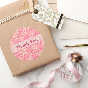Adesivo Impressão de Vintage, cor-de-rosa e creme