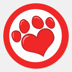 Adesivo Impressão do Amor - Animais Causa Amor Branco Ver
